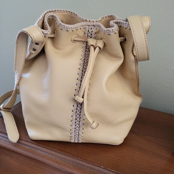 The Sak Yellow Ivy Drawstring Crossbody/Shoulder Bag - Picture 6 of 8